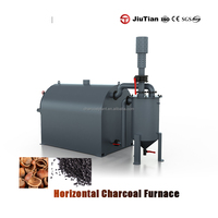 Machine de carbonisation horizontale de plaques de déchets de meubles de marque Trustworthy Maker pour la production de conditionneur de sol et de carburant industriel