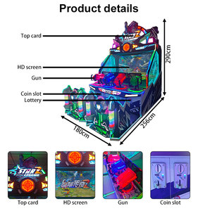 Máquina de Videojuegos Arcade Star <span class=keywords><strong>Legends</strong></span> de 75 Pulgadas para 4 Jugadores, Máquina de Juegos de Diversión para Niños que Funciona con Monedas, Máquina de Juegos de Tiro con Pelotas - Product Image 6