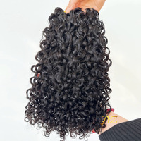 Extensions de cheveux humains bouclés légers à pointe plume JYZ Miracle Knots, vente en gros au crochet pour femmes noires