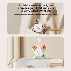 Pilulier de Voyage Portable Sept Jours par Semaine, Mini Rangement Quotidien pour Trois Repas, Organisateur de Médicaments en Plastique pour Cosmétiques - Product Image 2
