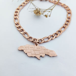 जमैका कंगन सोना मढ़वाया पायल Joyeria Fina स्टेनलेस स्टील डे चीन सामान महिलाओं भारतीय आभूषण फैशन मानचित्र खरीदारों - Product Image 3