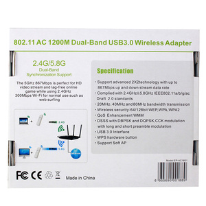 Adaptador <span class=keywords><strong>USB</strong></span> Wifi EDUP de Alta Potencia, Dongle Inalámbrico de 1200M <span class=keywords><strong>11ac</strong></span> - Product Image 6