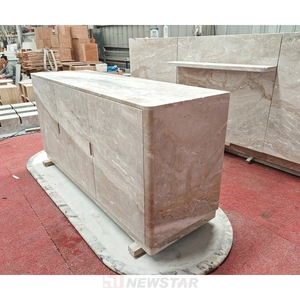 <strong>Modern</strong> <strong>Grey</strong> New Arrival High Quality Living Room Furniture Marble Media Console Natural Marble <strong>Sideboard</strong> - Product Image 2