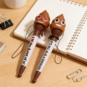 ปากกาลูกลื่นรูปอึสุดเท่ ของใช้ในโรงเรียนและอุปกรณ์คลายเครียด <span class=keywords><strong>ของขวัญ</strong></span>สำหรับเด็กและเพื่อนๆ ปากกาลูกลื่นแบบกำหนดเอง ขายส่ง - Product Image 3