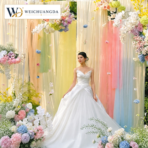<span class=keywords><strong>Tenture</strong></span> de plafond en tulle pour <span class=keywords><strong>mariage</strong></span>, toile de fond flottante pour décoration de fête, événement, centre commercial, aménagement paysager de cour, hôtel - Product Image 1