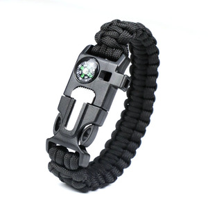 Pulseras tejidas al por mayor para accesorios de brújula de supervivencia en la naturaleza - Product Image 1