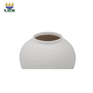 निर्माता nordic देहाती गोल vase मैट सफेद बनावट सिरेमिक vesse न्यूनतम टेबलटॉप फूल vese होम डेकोर के लिए - Product Image 3