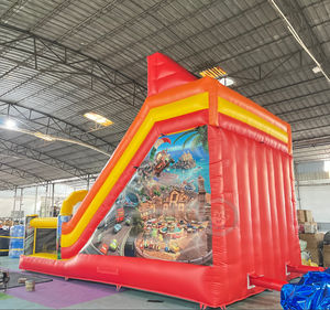 Tobogán Inflable Doble de Lightning <span class=keywords><strong>McQueen</strong></span>, Casa de Brinco Roja con Obstáculos para Eventos - Product Image 5