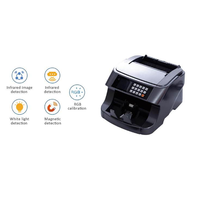 Compteur de billets multi-devises professionnel avec écran TFT H-6500, vitesse de comptage de 1200 pièces/min, compteur de billets automatique