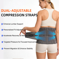 Nouvel Arrivage – Ceinture de Soutien Lombaire Ajustable à Double Compression Élastique pour Hommes et Femmes, 6 Bretelles, pour Soulager les Douleurs Dorsales
