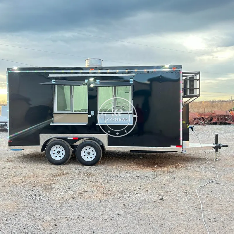 Camion alimentaire standard de l'UE pour poulet frit bière snack vente mobile petit camion de nourriture pas cher barbecue chariot de nourriture mobile