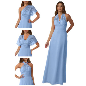 TEENYEE Custom Designer Chiffon multivie Infinite <span class=keywords><strong>damigelle</strong></span> d'onore abito con scollo all'americana abito da festa per il <span class=keywords><strong>matrimonio</strong></span> - Product Image 3