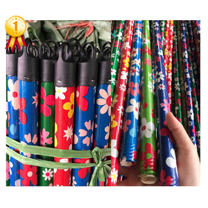 Manche de balai enduit de PVC personnalisé en gros moins d'un dollar vis italienne pour balai en bois - Product Image 4