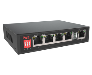 Long-Range 4-Port Fast <b>Ethernet</b> PoE+ <b>Switch</b> with 1 Uplink (110W) - Product Image 2