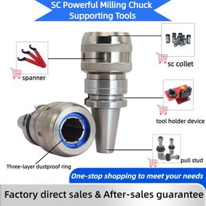 Portautensili per fresatura <span class=keywords><strong>CAT</strong></span> Power, cono ANSI CAT40, SC20, SC25, SC32, potente portautensili per fresatura - Product Image 3
