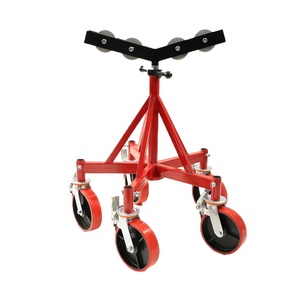 H406 Five-wheel Bracket Movable Pipe Holding <b>Stands</b> Supporting Tube Size 40" Loading <b>Weight</b> 2300kg - Product Image 3