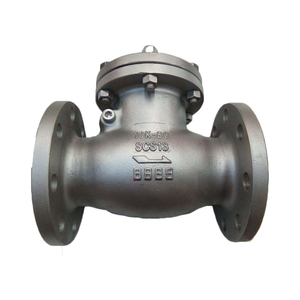 <span class=keywords><strong>Valvola</strong></span> di ritegno a disco singolo manuale in ghisa sferoidale in acciaio inossidabile CF8 CF8M, tipo a battente flangiato - Product Image 2