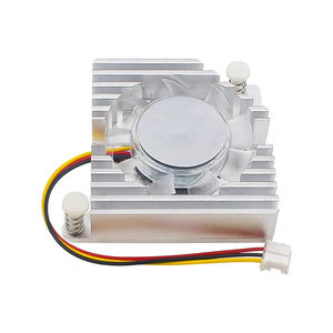 Ventilador Banana <span class=keywords><strong>Pi</strong></span> de aleación de aluminio para radiador, aletas de aleación de aluminio, disipador de calor, ventilador de refrigeración PWN, enfriador pasivo activo para BPI-R4 - Product Image 1