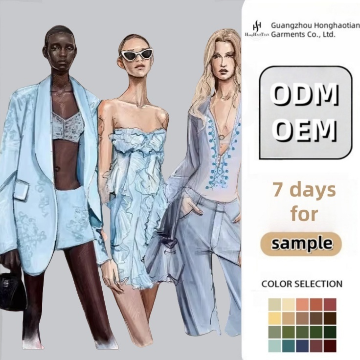 Guangzhou Factory Apparel Women Custom Clothing
