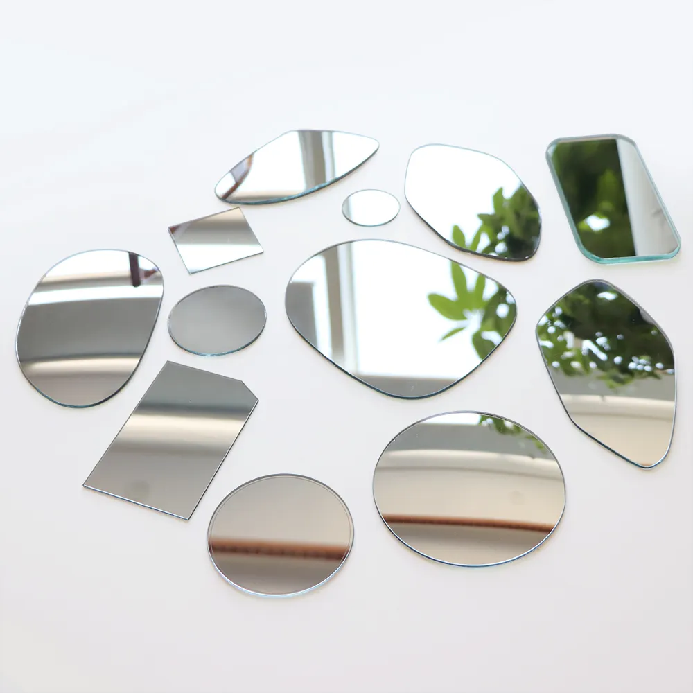 cleaning edge 3mm 2mm 1.5mm small round square glass mirror for craft