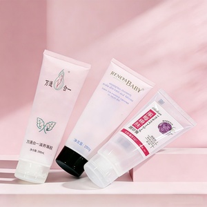 Tubo de Plástico PE Transparente Personalizado, Ecológico, de 200g 250ml, para Crema de Manos, Loción Corporal, Envase Cosmético Suave y Flexible - Product Image 1