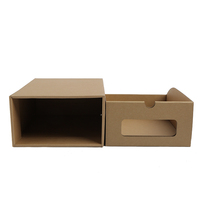 Scatola Regalo in Cartone Kraft Naturale con Finestra Personalizzata per Esposizione Prodotti, Cartone Scorrevole Facile da Estrarre per Imballaggio al Dettaglio