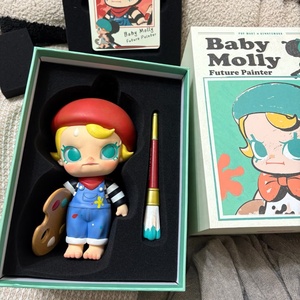 Nuova Serie Originale POPMART Baby Molly I Am Future Little Painter, Statuette in PVC Fatte a Mano, Scatola Sorpresa Trendy - Product Image 5