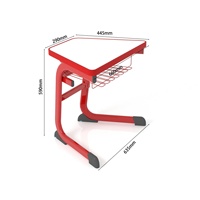 Table et chaise d'étude en MDF pour élèves, avec plateau trapézoïdal, pour usage en maternelle et primaire, vente en gros pour les écoles des Philippines