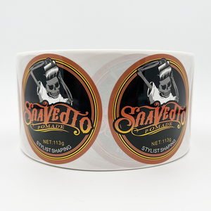 Tùy Chỉnh Vòng Dán Không Thấm Nước Vinyl Dính Nhãn Cuộn Cho Các Sản Phẩm Thực Phẩm Lá Vàng Logo In Ấn - Product Image 6