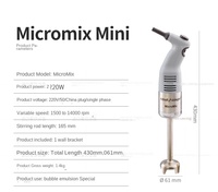 Robot Coupe Micromix Mini MP 190 V.V. français Mixeur commercial avec fonction d'homogénéisation et de agitation par tige flottante