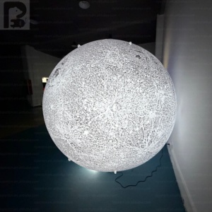 Ensemble de sphères gonflables LED personnalisées avec logo, Terre et Lune, en PVC, avec éclairage intégré, impression intégrale, pour musée scientifique et événement de marque - Product Image 3