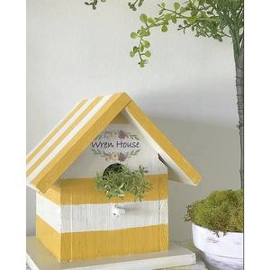 Onafgewerkt Hout Grenen <span class=keywords><strong>Frame</strong></span> Vogelhuisje Voor Het Schilderen Van Vogels Kijken Voor Vinken En Zangvogels - Product Image 5