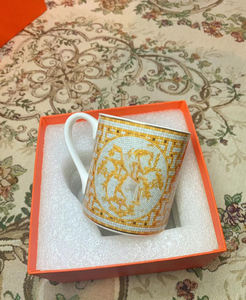 Tasse à bouche droite de restaurant doré de luxe nordique Offre Spéciale avec boîte-cadeau - Product Image 6