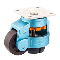 Roulettes robustes Footmaster, réglables en hauteur, pour machines industrielles