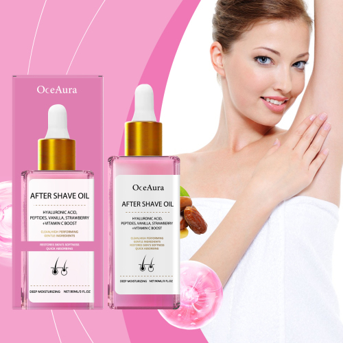 Erdbeer-Vanille After Shave Oil – Beruhigendes Pflegeöl Nach Der Rasur, Für Männer & Frauen, Mit Tiefenfeuchtender Formel