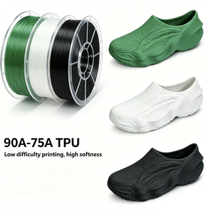 Filamento de Impresora 3D de TPU 9075A de 1.75 mm, Material Flexible de Alta Elasticidad para Impresión de Plantillas de Zapatos y Calzado - Product Image 1