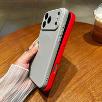Coque magnétique en silicone liquide avec doublure en velours pour iPhone 17, 18 Pro Max, 17 Air – Protection intégrale de l'appareil photo – Vente en gros