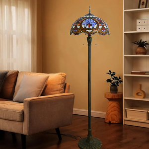 <span class=keywords><strong>Lampadaire</strong></span> de style moderne Tiffany avec vitrail <span class=keywords><strong>baroque</strong></span> emballé sur mesure pour l'éclairage du salon de lecture en intérieur - Product Image 5