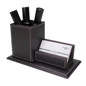 2024 Articles de papeterie de bureau Ensemble de bureau de luxe en cuir