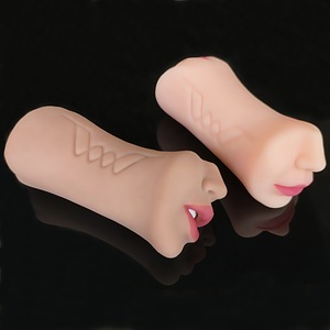 Dispositivo Masculino de Diseño Innovador, Molde Invertido, Boca, Ano, Sexo, Tres Orificios, Copa de Avión de Doble Cabeza, Masturbación, Juguetes Sexuales de Silicona, Sin Dientes - Product Image 6