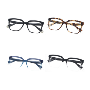 New Arrival Retro Acetate Material Eyeglasses Fashion High Quality Unisex Anti Blue Light Optical Frames Acetate Frame <strong>Glasses</strong> - Product Image 6