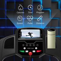 Tapis roulant électrique portable ultra-plat et pliable 2,5 CV avec écran LED pour la maison – Machine de course compacte pour l'exercice cardiovasculaire en intérieur