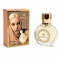 Eau de Parfum MERYAM Élégante et Luxueuse, Moderne, 30ml, Parfum Oriental Longue Durée pour Femme, Flacon en Verre, Portrait de Dame Pêche, Idéal Cadeau