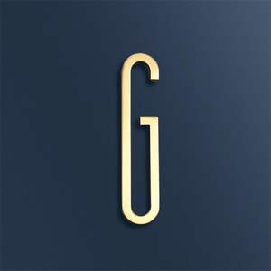 Casa de latón macizo letras Hotel Oficina puerta número buzón dirección alfabeto Digital para el hogar placas al aire libre <span class=keywords><strong>Placa</strong></span> de puerta - Product Image 2