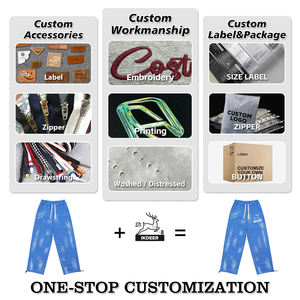 Pantalons de survêtement vintage droits mi-lourds personnalisés pour hommes, délavés au <span class=keywords><strong>soleil</strong></span>, streetwear en coton, pantalons surdimensionnés, haute qualité, vente en gros - Product Image 6