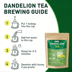 Tisane Détox Bio OEM pour les Reins à base de Pissenlit, Baies de Goji et Racine de Bardane, Mélange 100% Végétal, 30 Sachets de Thé de 3g chacun, Boîte - Product Image 3