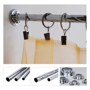 Support de serrage réglable en acier inoxydable chromé <span class=keywords><strong>pour</strong></span> fixation de tuyau/tige | Pince en métal robuste - Product Image 5