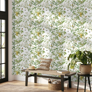 Creation Of Time And Space Chinese Style Plant Bird Wallpaper Self Adhesive Waterproof For Cabinet Renovation - Product Image 3