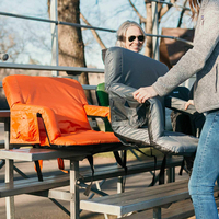 Sac à dos rembourré avec poignées, Portable, personnalisé, coussin inclinable, pour stade, blanchiment, siège, avec accoudoir et sangles de transport