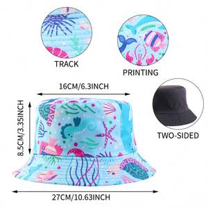 Venta al por mayor bajo Moq sombrero de cubo logotipo personalizado patrón adultos al aire libre gorras de pescadores - Product Image 4